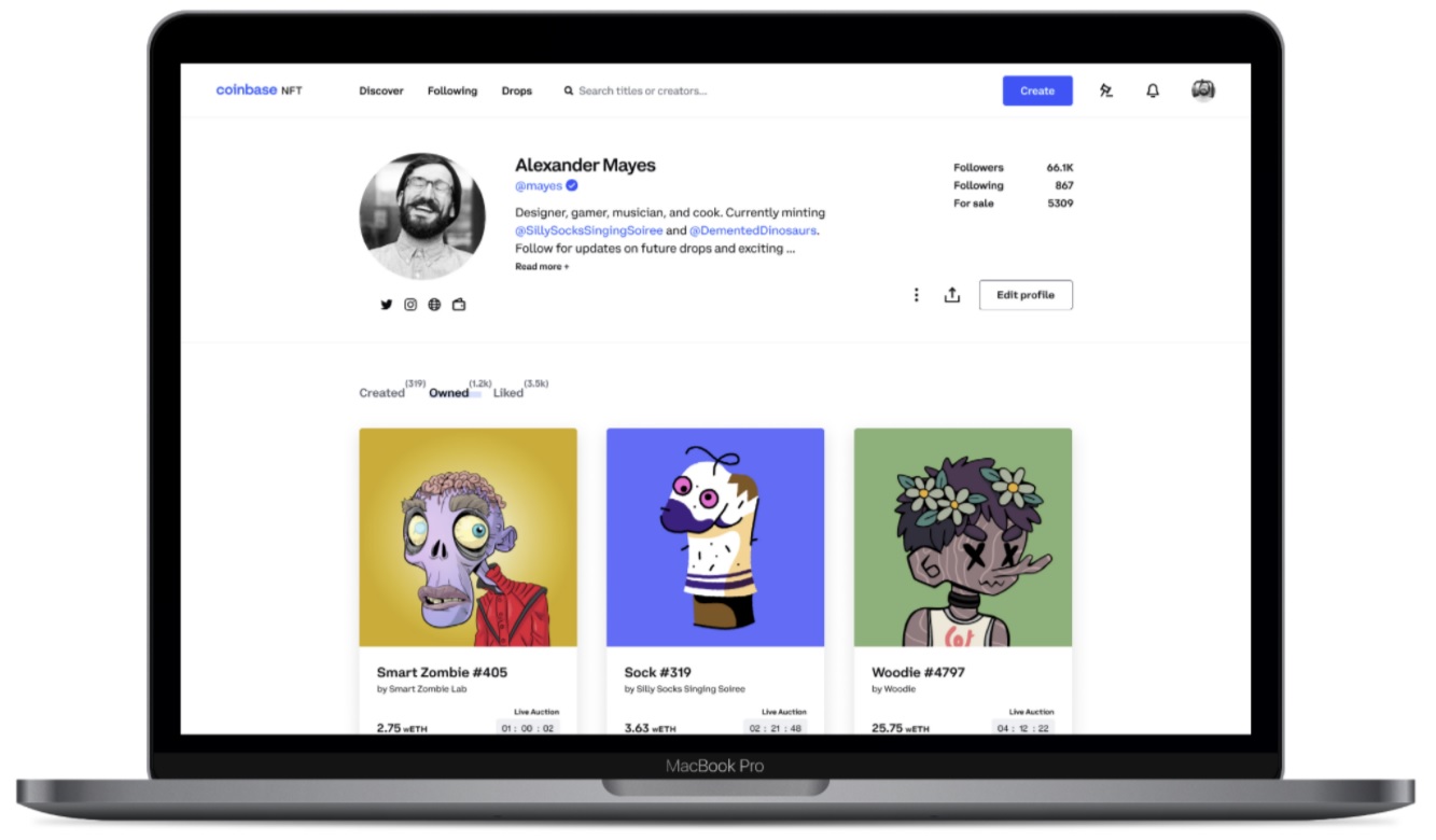 Coinbase запускает торговую площадку NFT с социальными функциями для экспоненциального роста сообщества авторов