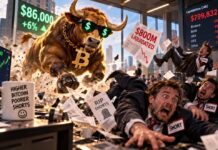 Bitcoin пробил $86 000: рост на 6% вынес шорты почти на $800 млн